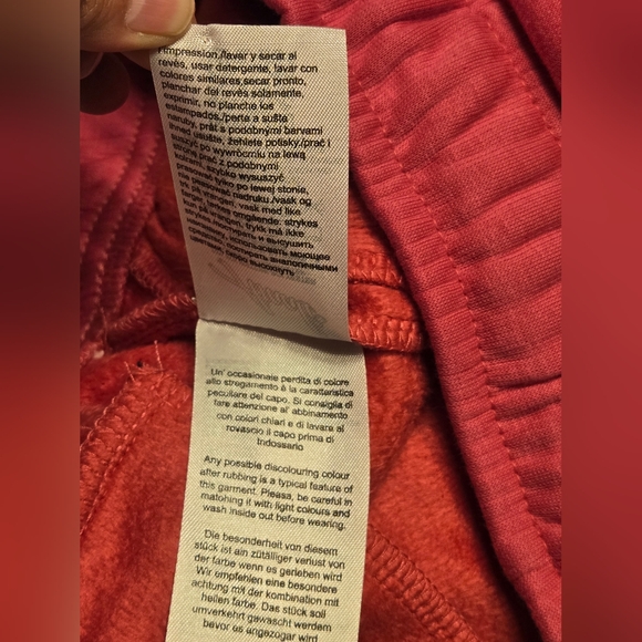 Asaali Jean Set Sweat/Pants Women's Color Pink/Black Size Small - Picture 14 of 16